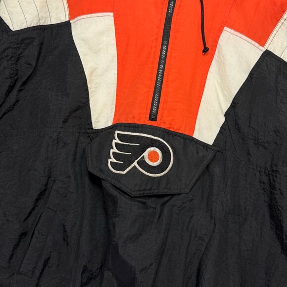 Vintage Starter NHL Philadelphia Flyers Pullover Windbreaker Jacket Size XL - Picture 5 of 15